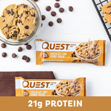 Quest Chocolate Chip Cookie Dough Protein Bar – High Protein, Low Carb | 12 Count