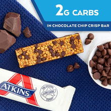 Atkins Chocolate Chip Crisp Bars – Low Carb, High Protein | 5-Pack