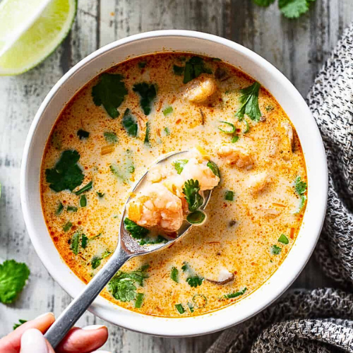 Keto Instant Pot Thai Shrimp Soup (NDIS)
