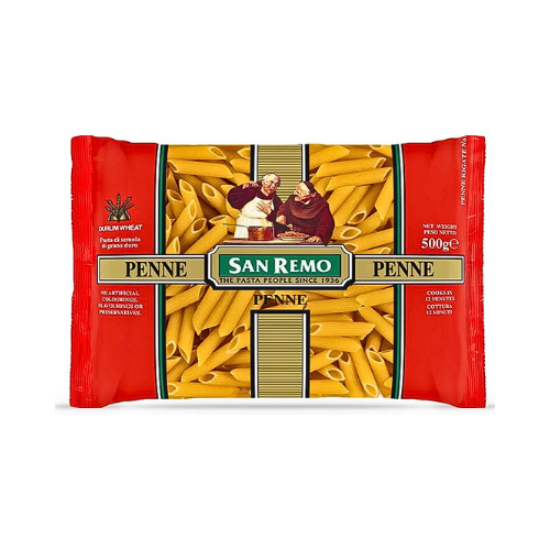 San Remo Penne Pasta – Authentic Italian Durum Wheat | 500g
