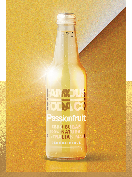 Famous Soda Co - (Passion Fruit) - 330ml