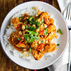 Satay Chicken Rice Bowl and Peanut Sauce (NDIS)