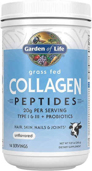 Garden of Life Grass-Fed Collagen Peptides – Unflavored | 14 Servings