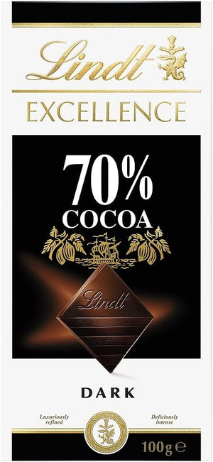 Lindt Excellence 70% Dark Chocolate – Rich & Smooth | 100g