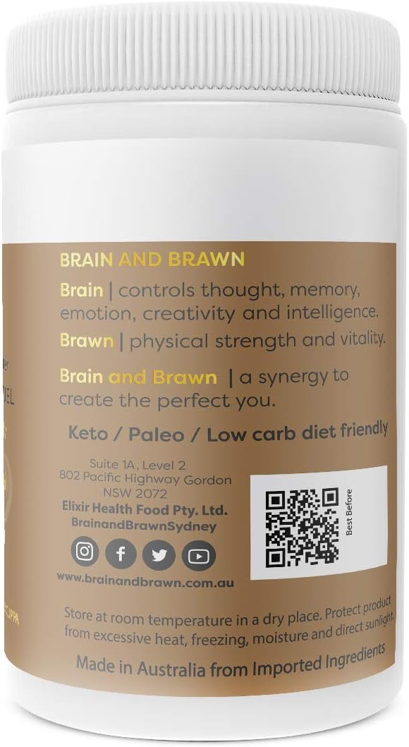 Brain and Brawn Collagen Coffee – Hydrolyzed Collagen & MCT Oil | 300g