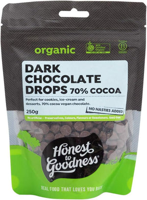 Honest to Goodness Organic Dark Chocolate Cocoa Drops | 250g