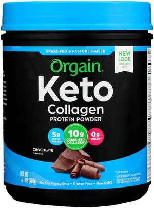 ORGAIN Keto Collagen Chocolate 400 g