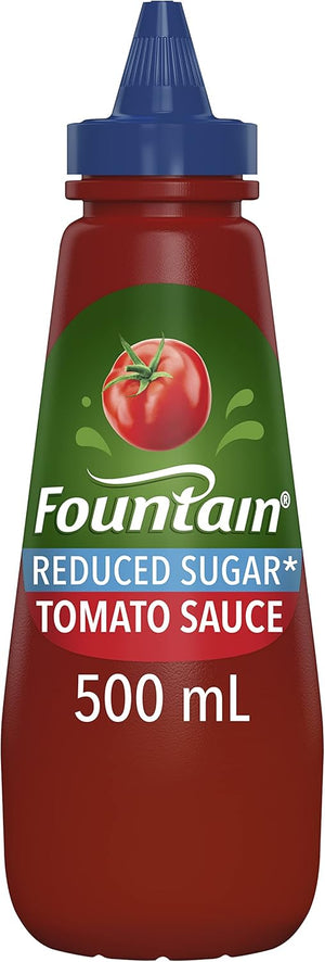 Fountain Reduced Sugar Tomato Sauce – Perfect for Dipping & Spreading | 500ml