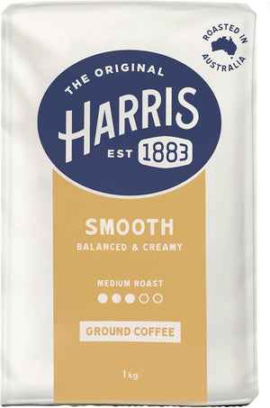 Harris Smooth Ground Coffee – Rich & Balanced Flavor | 1kg