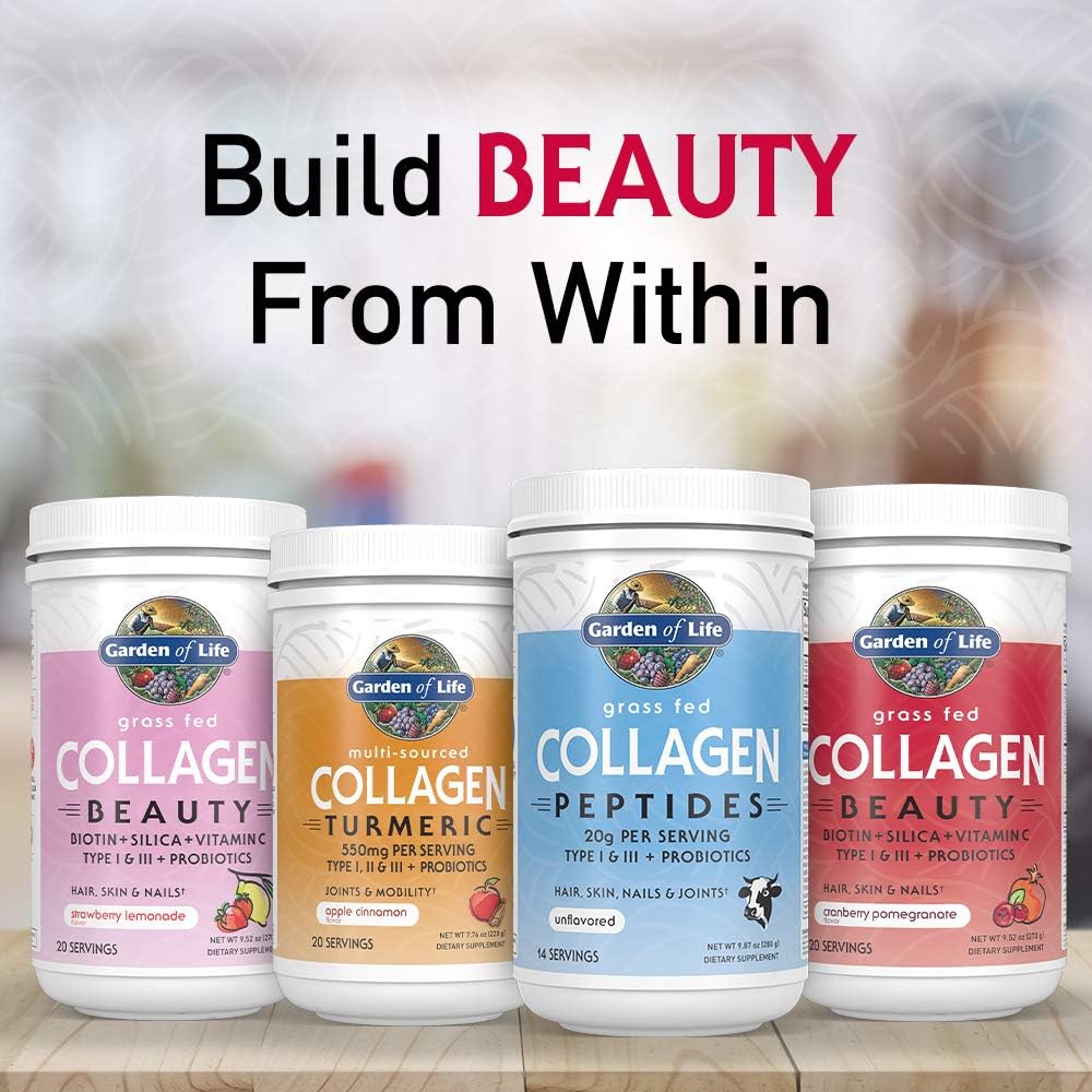 Garden of Life Grass-Fed Collagen Peptides – Unflavored | 14 Servings
