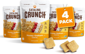 Catalina Crunch Honey Graham Keto Cereal – Low Carb & Sugar-Free | 4-Pack