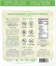 Nuco Organic Raw Coconut Wraps