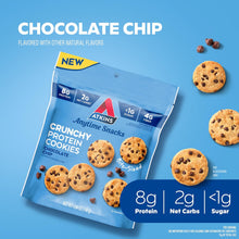 Atkins Crunchy Protein Cookies – Chocolate Chip, Keto Friendly | 3 Bags