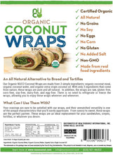 Nuco Organic Raw Coconut Wraps