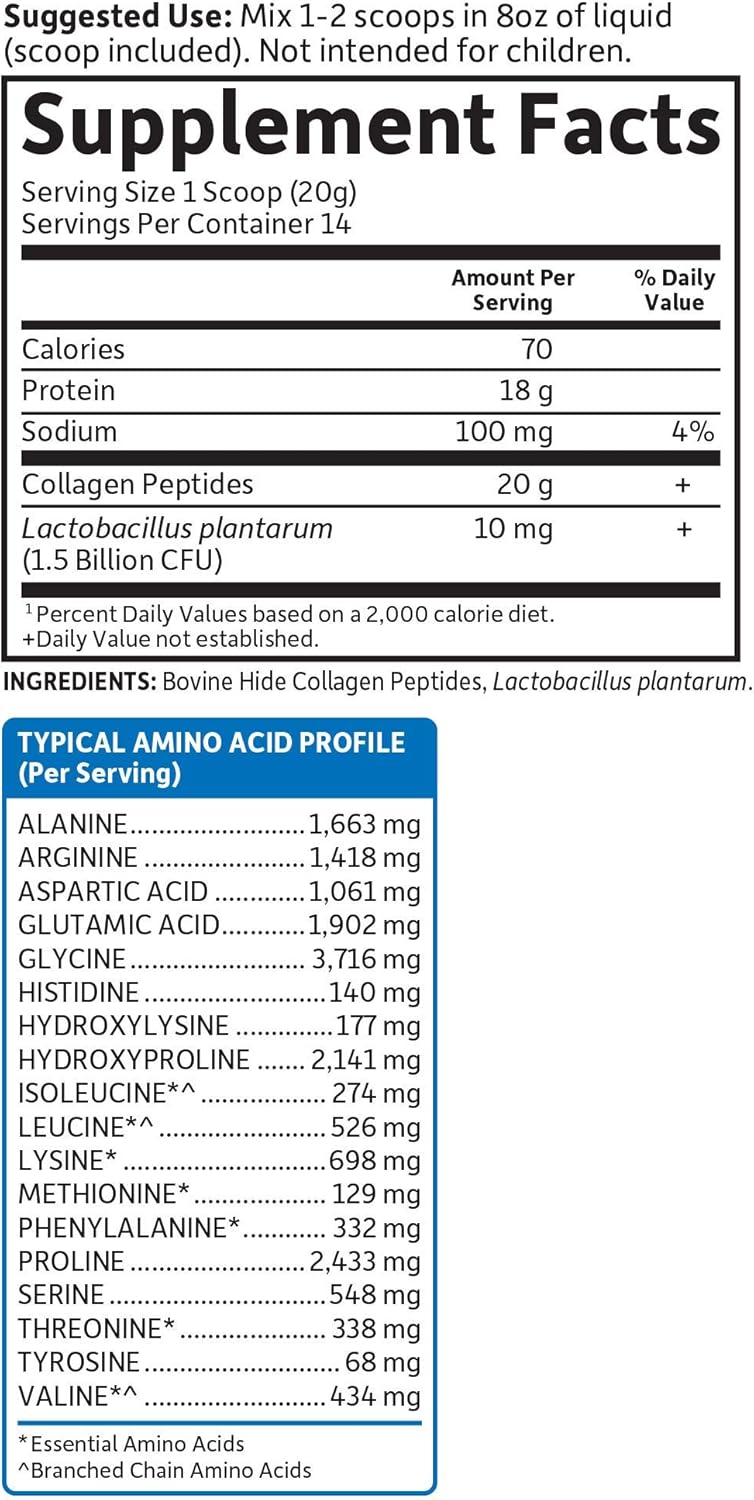Garden of Life Grass-Fed Collagen Peptides – Unflavored | 14 Servings