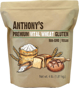 Anthony's Vital Wheat Gluten – High Protein, Keto & Vegan | 4lbs