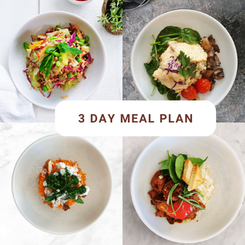 3-Day Meal Plan—Lunch & Dinner