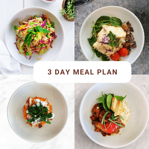 3 Days Gluten Free Meal Plan - Lunch & Dinner