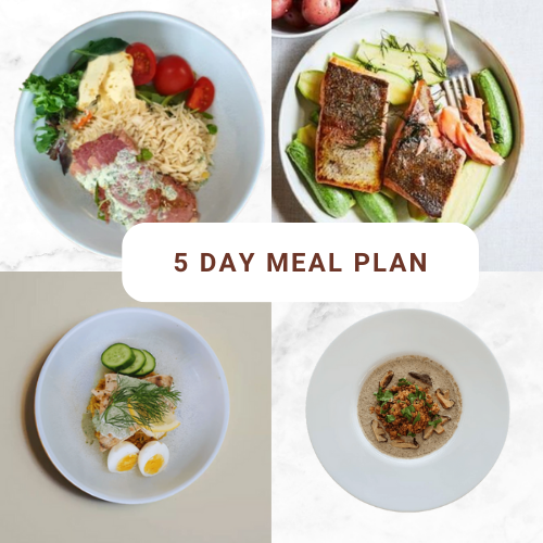 5-Day Meal Plan - Lunch & Dinner