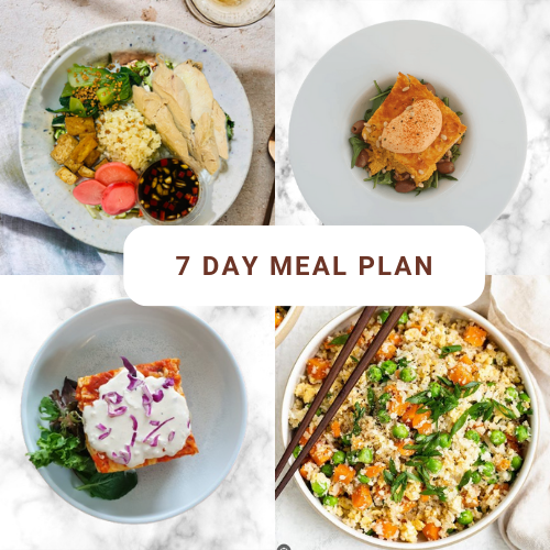 7-Day Meal Plan - Lunch & Dinner