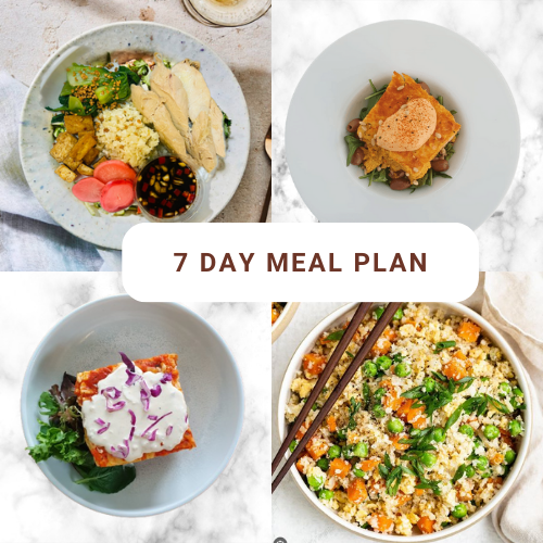 7 Days Gluten Free Meal Plan - Lunch & Dinner
