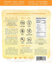 Nuco Organic Raw Coconut Wraps