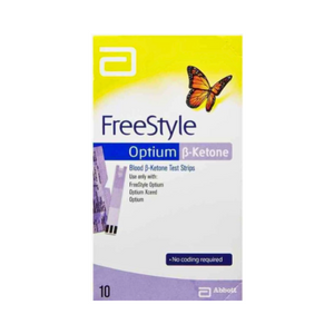 Abbott Freestyle Optium Blood Ketone Test Strips | 10-Pack