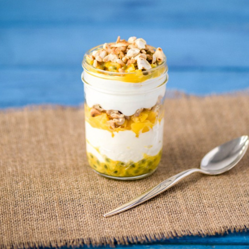 Optional) Breakfast Parfait Cashew Nut Yogurt with Passion Fruit Puree 280g