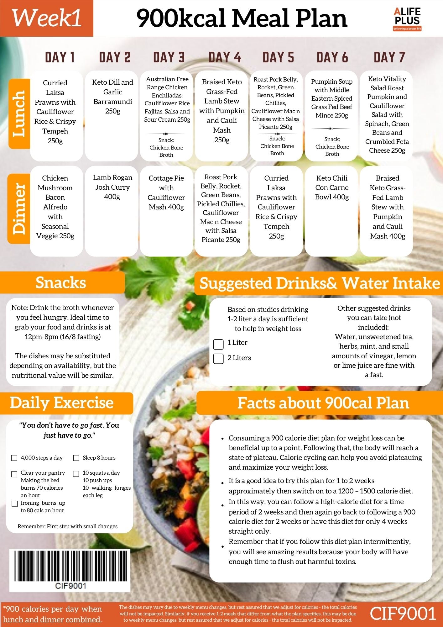 900cal IF Meal Set #1