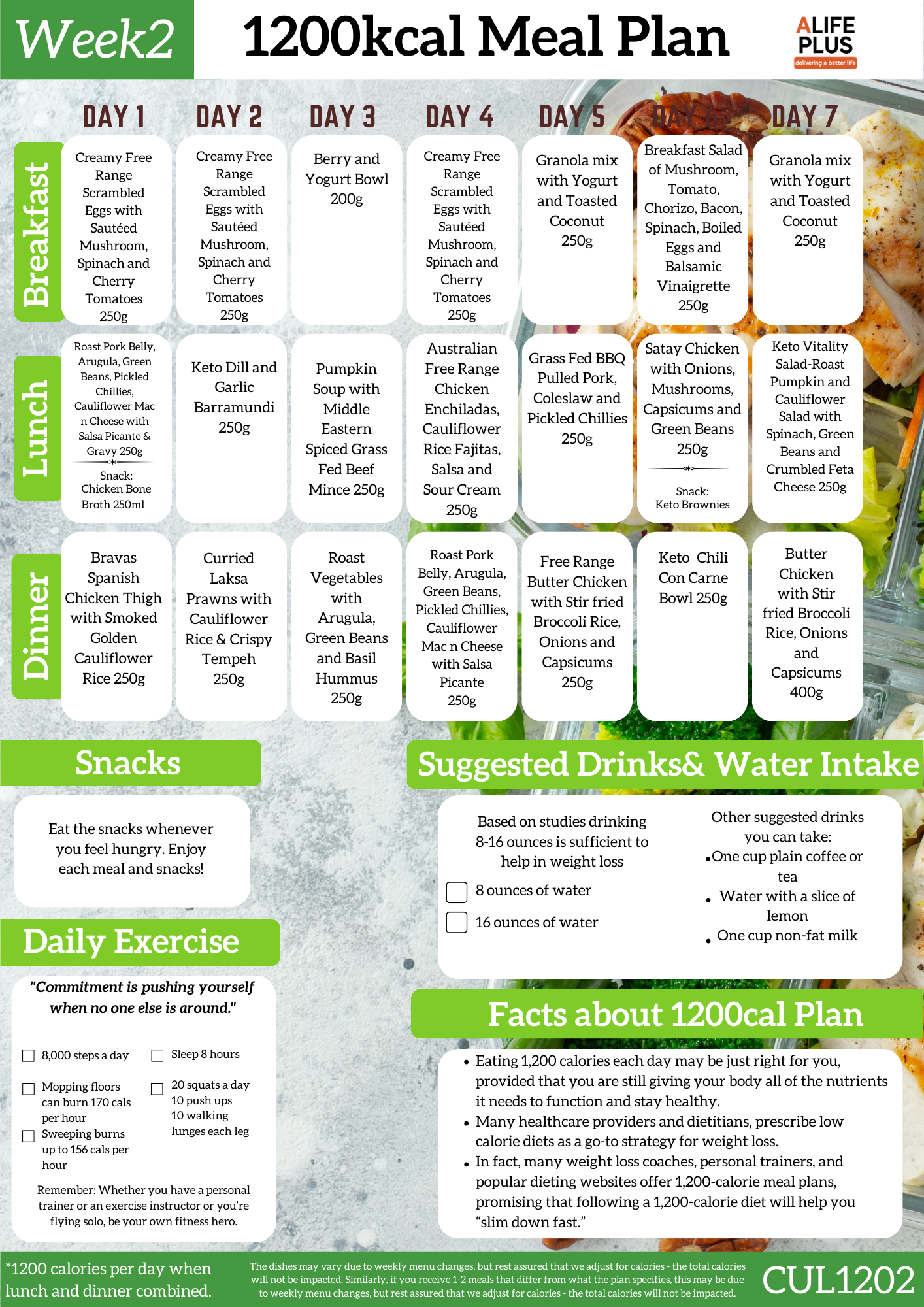 1200cal Ultimate Meal Set #2