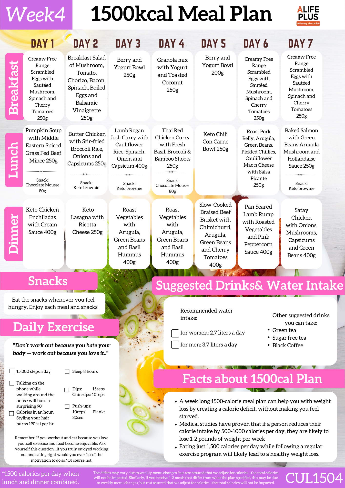 1500cal Ultimate Meal Set #4