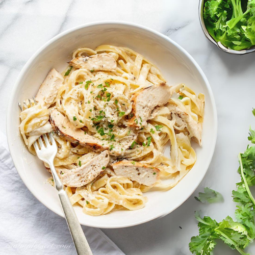 Free Range Chicken Alfredo pasta (Organic)