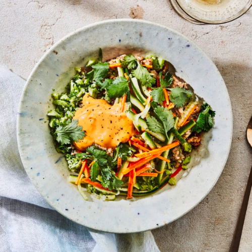 Asian Aroma Banh Mi Style Pork Bowl with Vegetable Fried Rice (NDIS)
