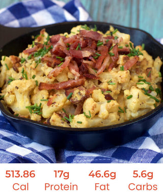 Keto Bacon Cauliflower Mac and Cheese