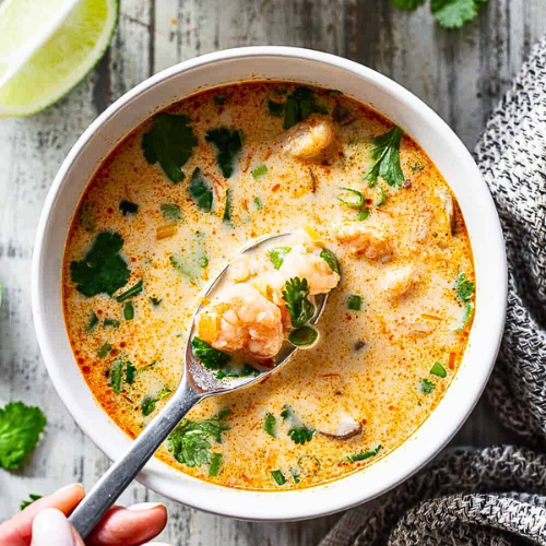 Keto Instant Pot Thai Shrimp Soup