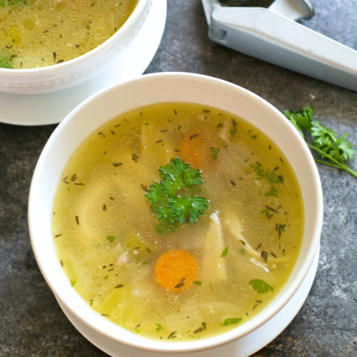 Keto Roast Chicken Soup