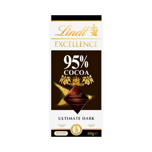 Lindt Excellence 95% Dark Chocolate – Intense & Rich | 80g