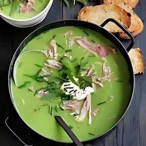 Minted Pea and Ham Hock Soup