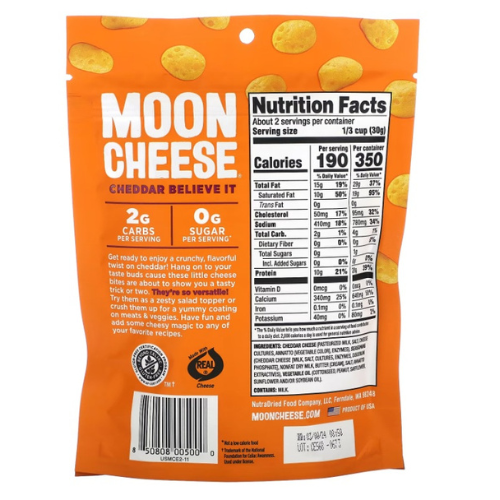 Moon Cheese Cheddar Believe It