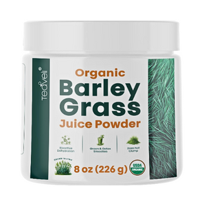 Organic Barley Grass Juice Powder – Raw & Nutrient-Rich Detox | 8 oz