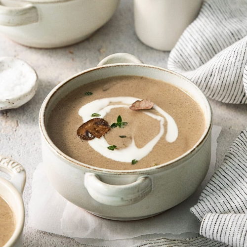 Roasted Mushroom and Thyme Soup