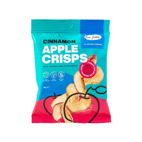 Fine Fettle Apple Crisps Cinnamon 18G