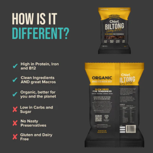 Chief Smokey BBQ Biltong 30g
