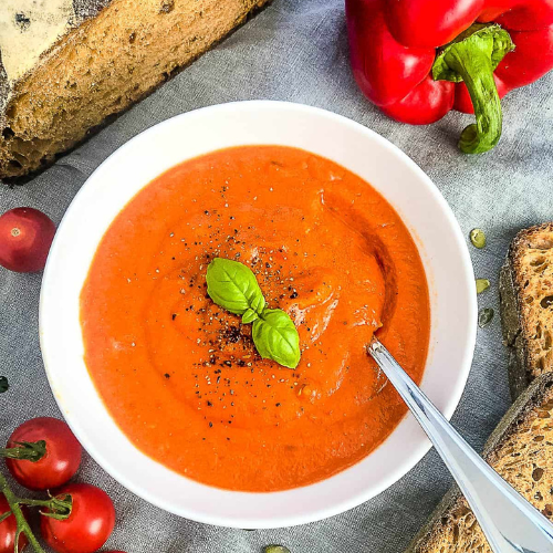 Spicy Capsicum and Zucchini Soup