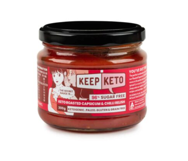Keep Keto Roast Capsicum & Chilli Relish 300G