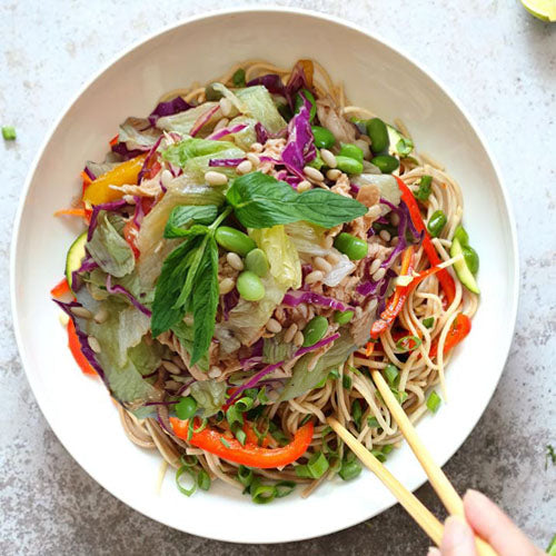 Soba Noodles with Asian Flavoured Aroma Chicken Salad