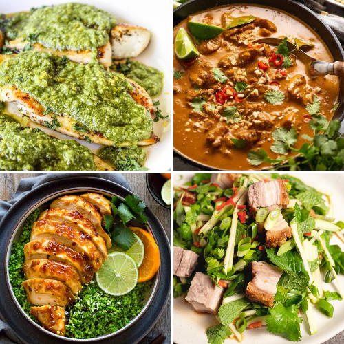7 Days Low Carb High Protein Meal Plan - Lunch & Dinner