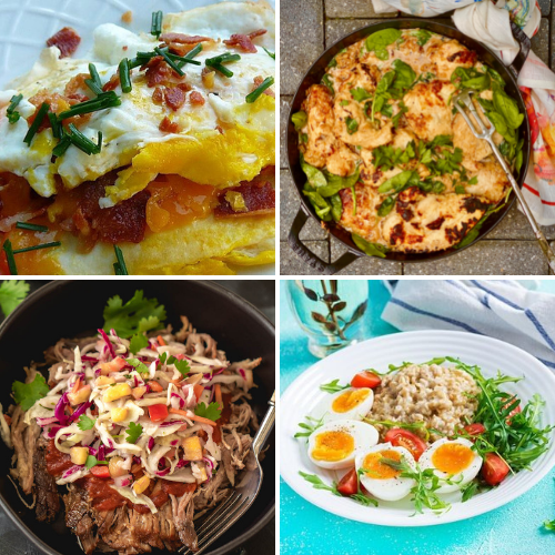 5 Days Low Carb High Protein Meal Plan - Breakfast, Lunch & Dinner