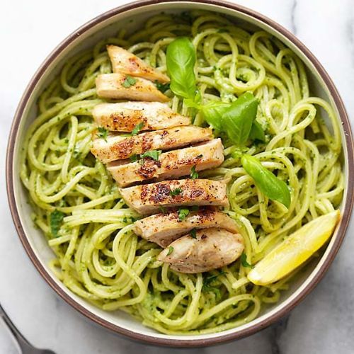 Bravas Spanish Chicken Thigh with Lime Chilli Pesto Spaghetti (NDIS)