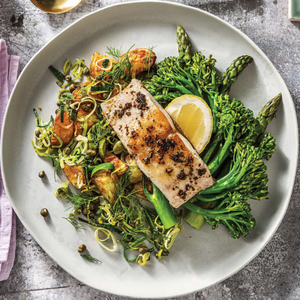 Dill and Garlic Responsibly Fished Barramundi with Season Veggies (NDIS)